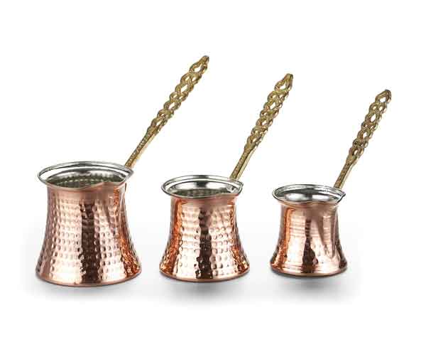 Kupfer Kaffeekanne Set ( 3 Kanne )