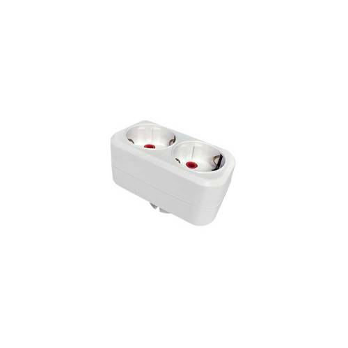 2 Gang Socket Adapter (Flat Type)