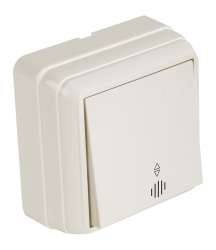 Bron S/M Illuminated One (220V) Gang Two Way Switch White Va-et-vient - Thumbnail