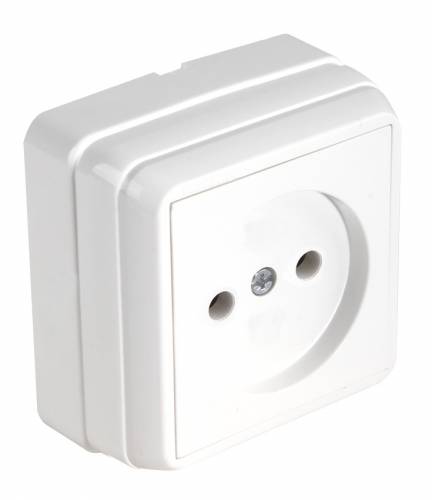 Bron S/M Non-earthed Socket White (Porcelain)