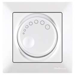 Candela RL Illuminated Dimmer White (600W) with Screw - Thumbnail