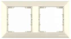 Candela White 2 Gang Horizontal Frame - Thumbnail