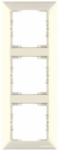 Candela White 3 Gang Vertical Frame