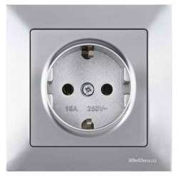 Candela White Earthed Socket Outlet - Thumbnail