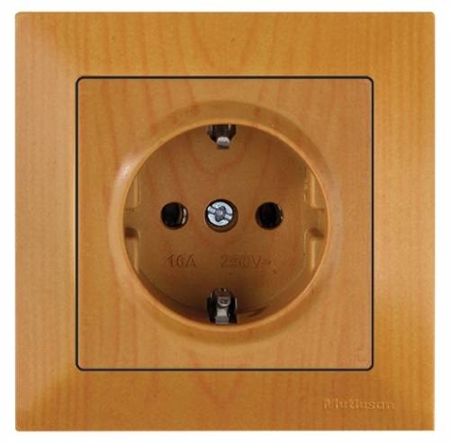 Candela White Earthed Socket Outlet 