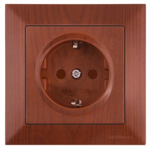 Candela White Earthed Socket with Child Protection