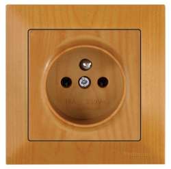 Candela White UPS (French) Socket (Eathed Socket with Pin) - Thumbnail