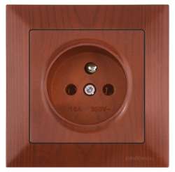 Candela White UPS (French) Socket (Eathed Socket with Pin) - Thumbnail