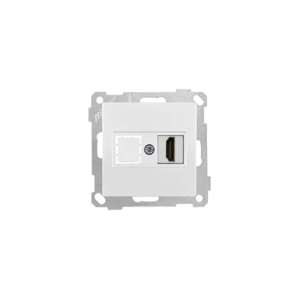 Daria Data Socket 1*Hdmi with Screw White - Thumbnail