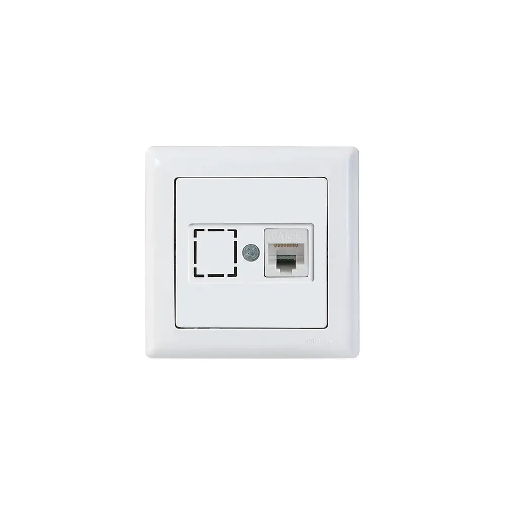 Daria Data Socket 1*Rj45 (Cat6) White - Thumbnail