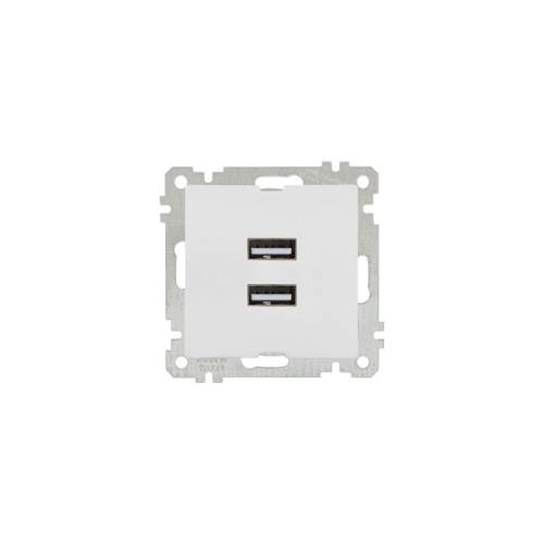 Daria Double Usb Charge Socket White