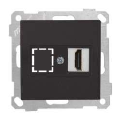 Data Socket 1*HDMI Socket (mech+plate) White - Thumbnail