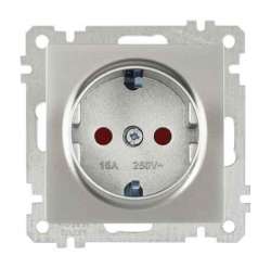 Earthed Socket with Child Protection White - Thumbnail