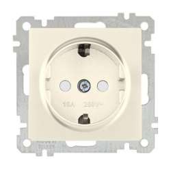 Earthed Socket with Child Protection White - Thumbnail