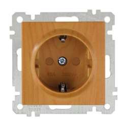 Earthed Socket with Child Protection White - Thumbnail