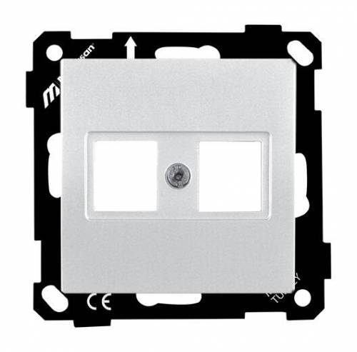 EP - Data Socket 2*RJ45 (Without Connector) White