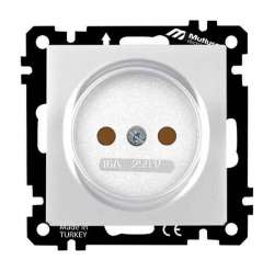 EP - Socket Outlet with Child Protection Non-Earthed White - Thumbnail