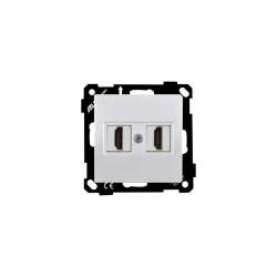 EP - Speaker Socket White with Screw - Thumbnail