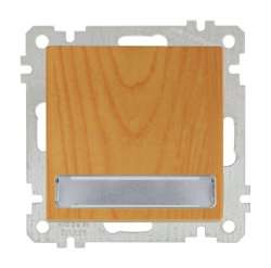 Illuminated 1 G 1 W Switch With Label White with Screw - Thumbnail