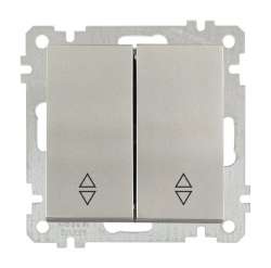 One Gang Two Way Switch (Commutator Va-Et-Vient) White with Screw - Thumbnail