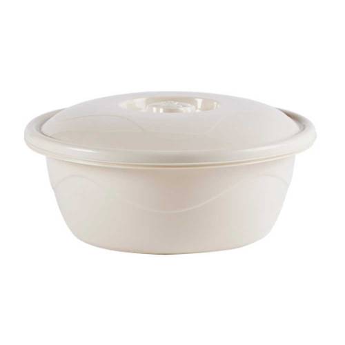 Random Wavy Design Washbowl With Cover