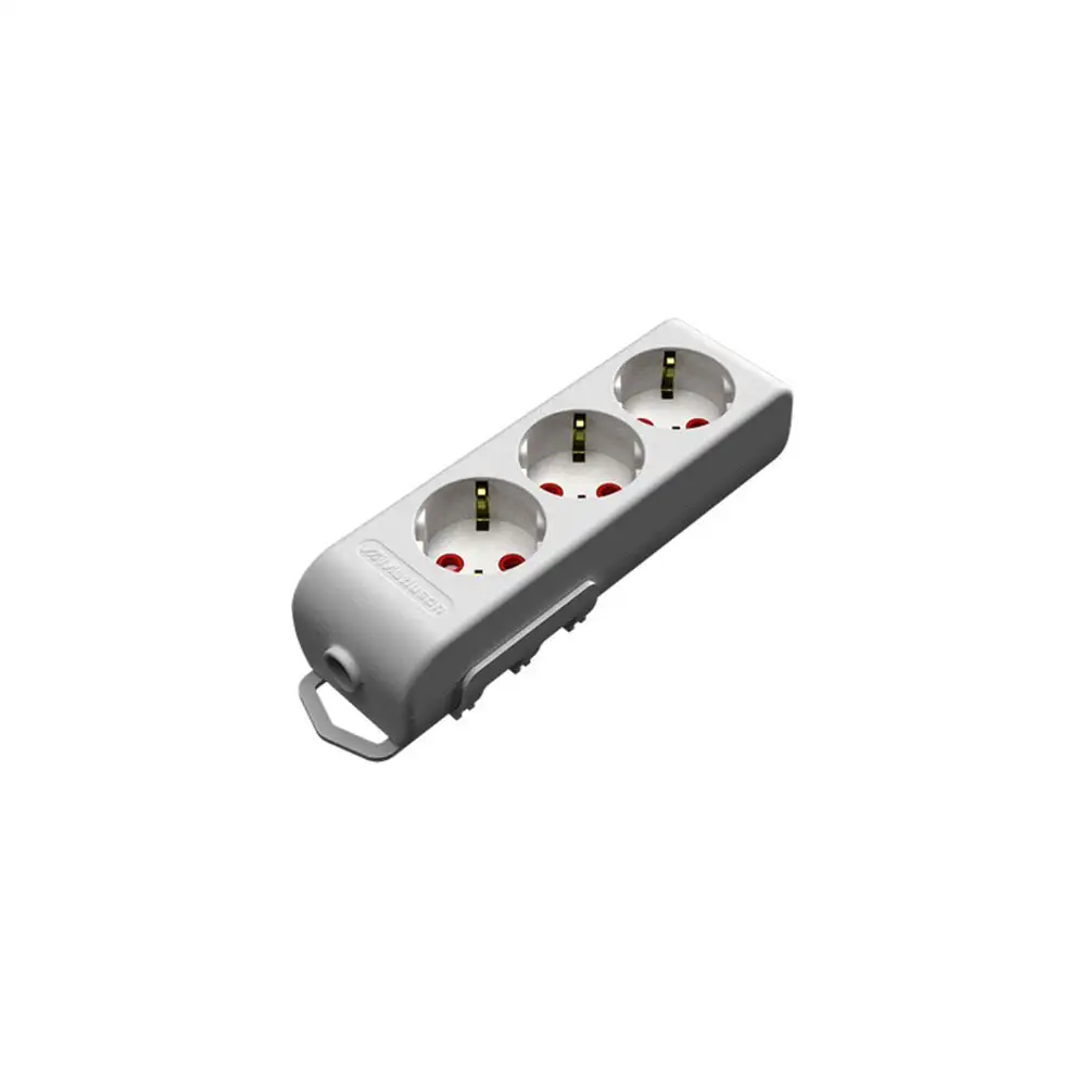 Ri-Tech 3 Gang Earthed Group Socket (Child Protec.) (2 Mt) (3X1,5Mm²)