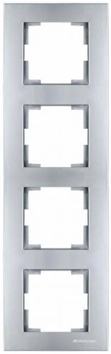 Rita 4 Gang Vertical Frame White