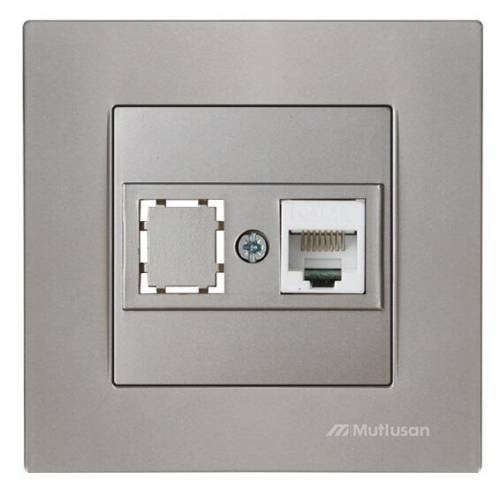 Rita Data Socket 1*Rj45 (Cat5E) White