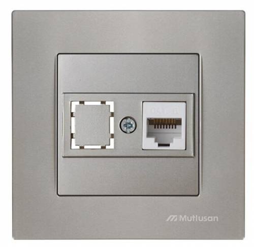 Rita Data Socket 1*Rj45 (Cat6) White