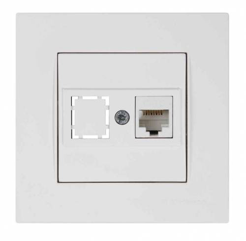 Rita Data Socket 1*Rj45 (Cat6) White