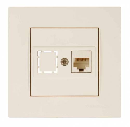 Rita Data Socket 1*Rj45 (Cat6) White