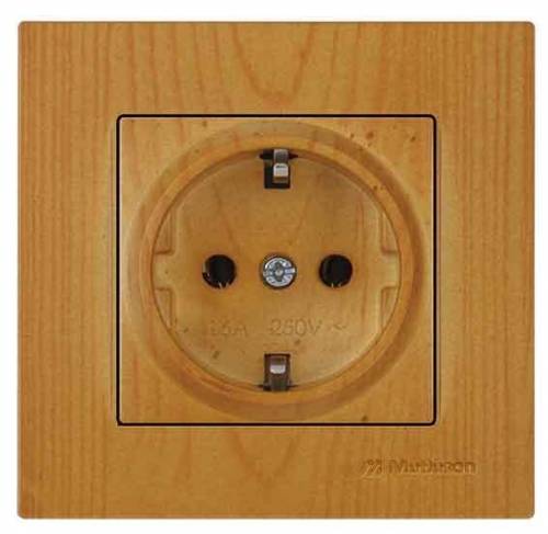 Rita Earthed Socket Outlet White