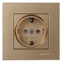 Rita Earthed Socket Outlet White - Thumbnail