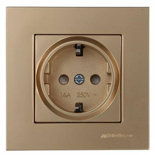 Rita Earthed Socket Outlet White