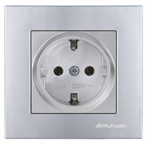 Rita Earthed Socket Outlet White