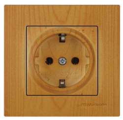 Rita Earthed Socket Outlet White - Thumbnail