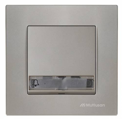 Rita Illuminated 1G 1W Switch (Push Plate) (Easy Connection) White 220V