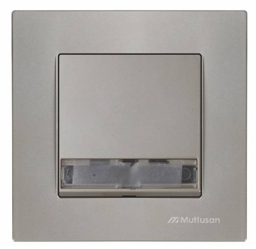 Rita Illuminated 1G 1W Switch with Label (with Screw) White 220V