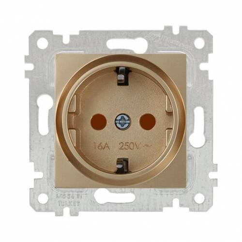 Rita Mechanism+Plate Earthed Socket with Child Protection