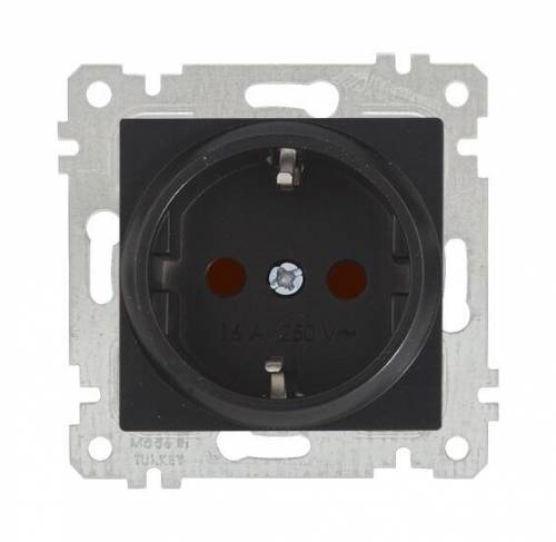 Rita Mechanism+Plate Earthed Socket with Child Protection