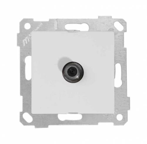 Rita Mechanism+Plate SAT Socket (Dead End) White