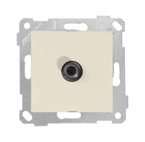 Rita Mechanism+Plate SAT Socket (Dead End) White