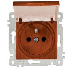 Rita Mechanism+Plate UPS Socket (French) with Cover - Thumbnail