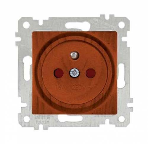 Rita Mechanism+Plate UPS(French) Socket (Child Protection) White