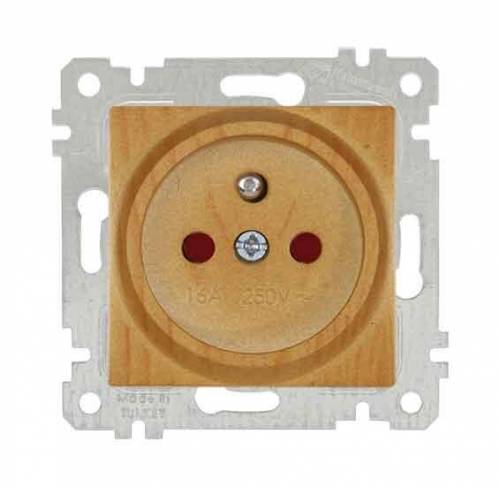 Rita Mechanism+Plate UPS(French) Socket (Child Protection) White