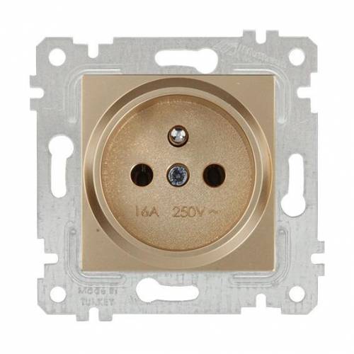 Rita Mechanism+Plate UPS(French) Socket (Child Protection) White