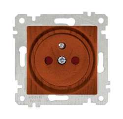 Rita Mechanism+Plate UPS(French) Socket (Child Protection) White - Thumbnail