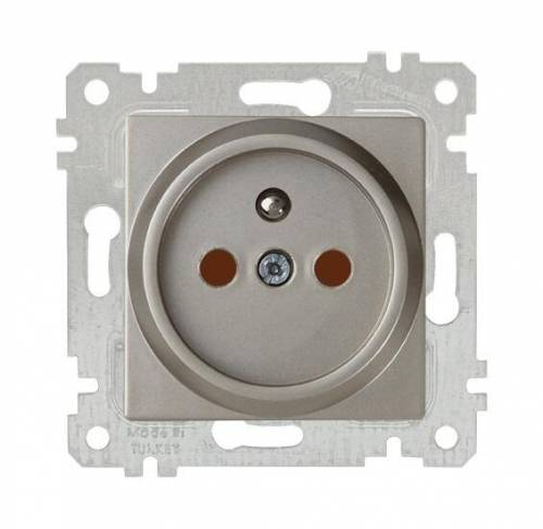 Rita Mechanism+Plate UPS(French) Socket (Child Protection) White