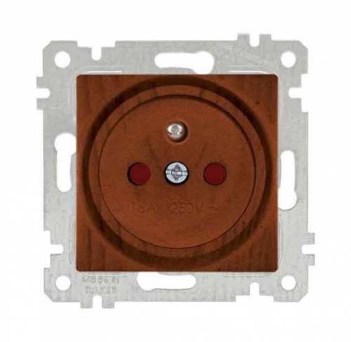 Rita Mechanism+Plate UPS(French) Socket (Child Protection) White