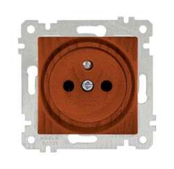 Rita Mechanism+Plate UPS(French) Socket (Earthed Socket with Pin) White - Thumbnail